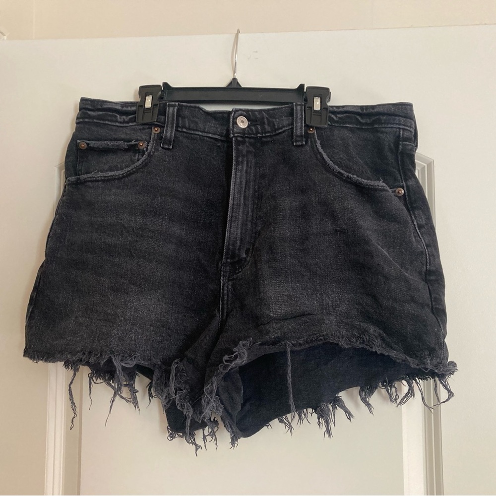 Abercrombie Curve Love Black Denim Women's Shorts